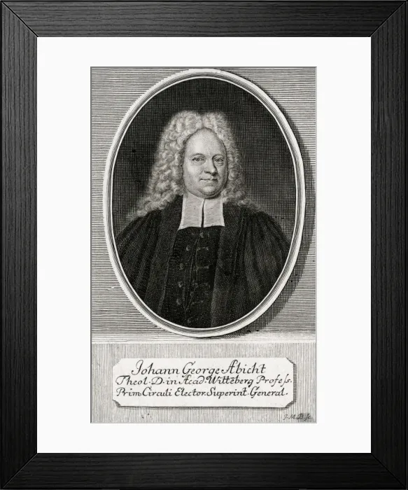Framed Print : Johann Georg Abicht Framed Print : Johann Georg Abicht
