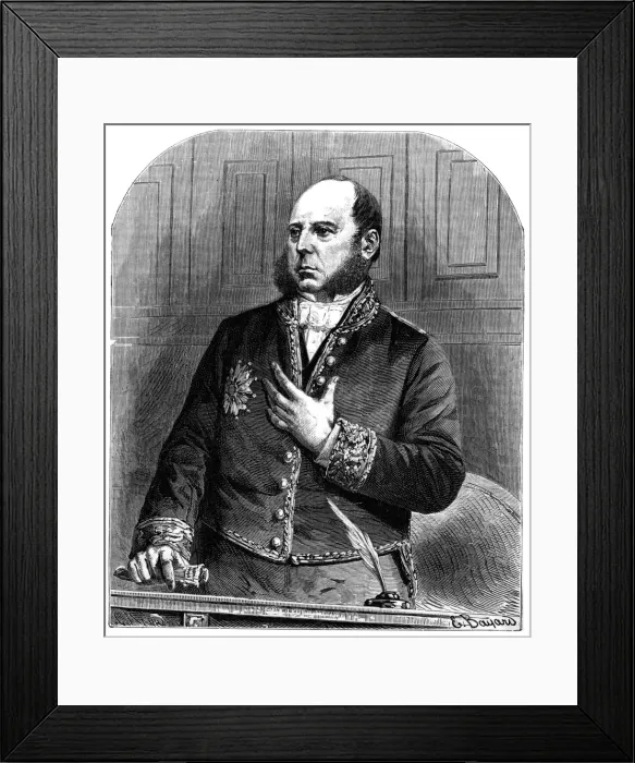 Framed Print : Pierre Jules Baroche Framed Print : Pierre Jules Baroche