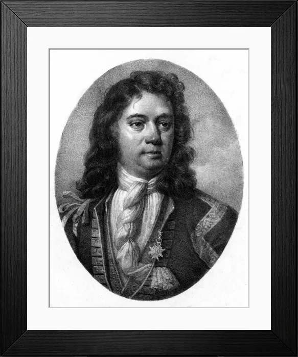 Framed Print : Jean Bart. JEAN BART (1650 - 1702). French naval commander. Date: circa 1680 Framed Print : Jean Bart. JEAN BART (1650 - 1702). French naval commander. Date: circa 1680