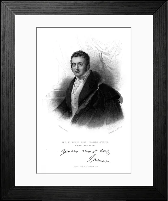 Framed Print : 3rd Earl Spencer - 4 Framed Print : 3rd Earl Spencer - 4
