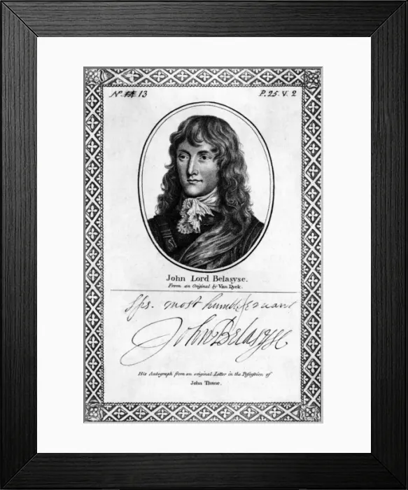 Framed Print : John Baron Belasyse Framed Print : John Baron Belasyse