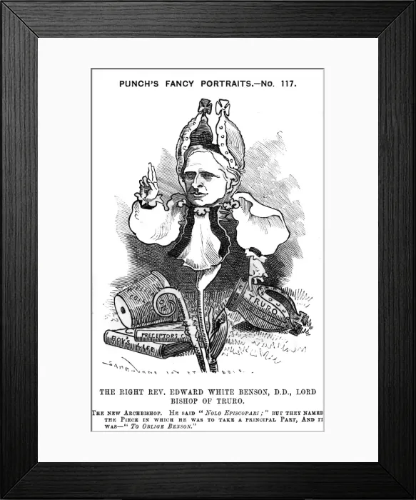Framed Print : E W Benson Caricature Framed Print : E W Benson Caricature