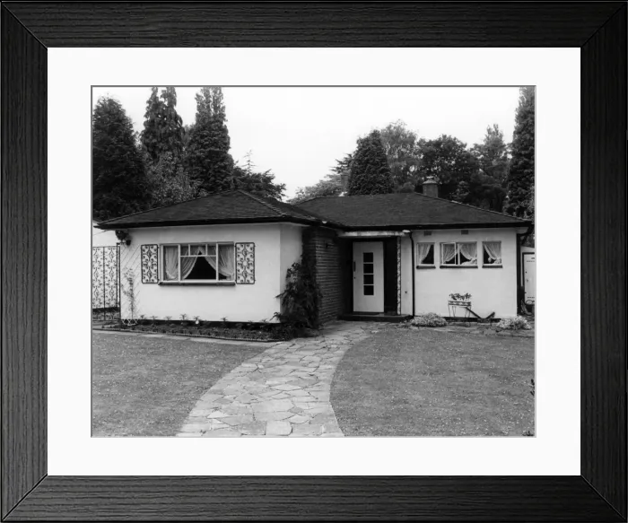 Framed Print : Suburban Bungalow Framed Print : Suburban Bungalow
