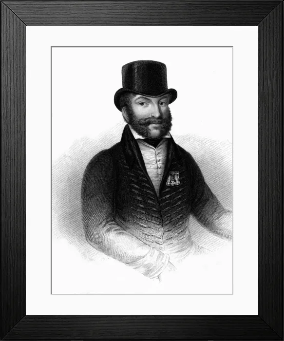 Framed Print : Count Bergami - 1 Framed Print : Count Bergami - 1