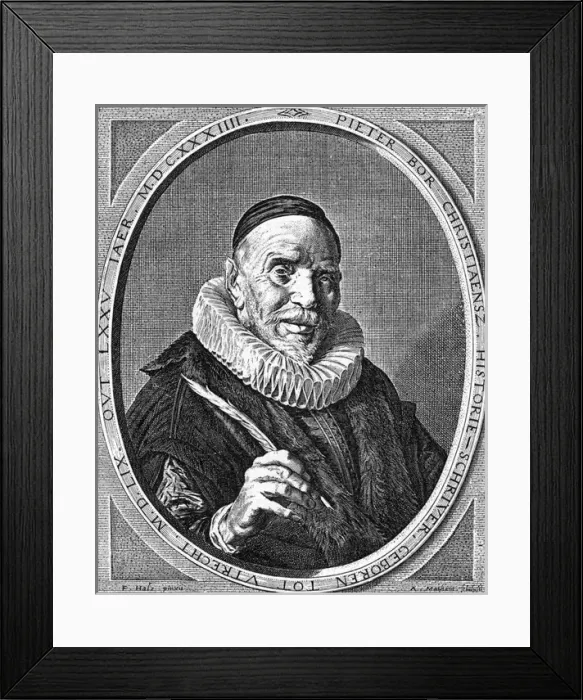 Framed Print : Pieter Bor, Historian Framed Print : Pieter Bor, Historian