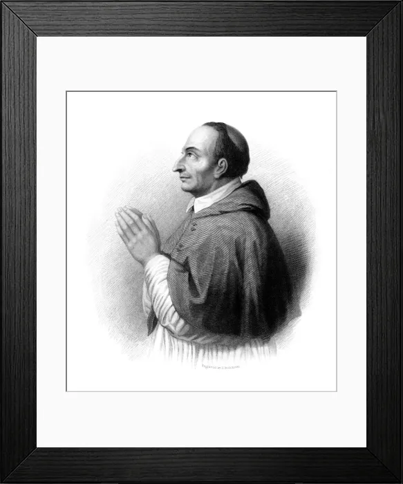 Framed Print : Carlo Borromeo Clasping Framed Print : Carlo Borromeo Clasping