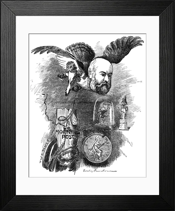 Framed Print : Alg Borthwick Cartoon Framed Print : Alg Borthwick Cartoon