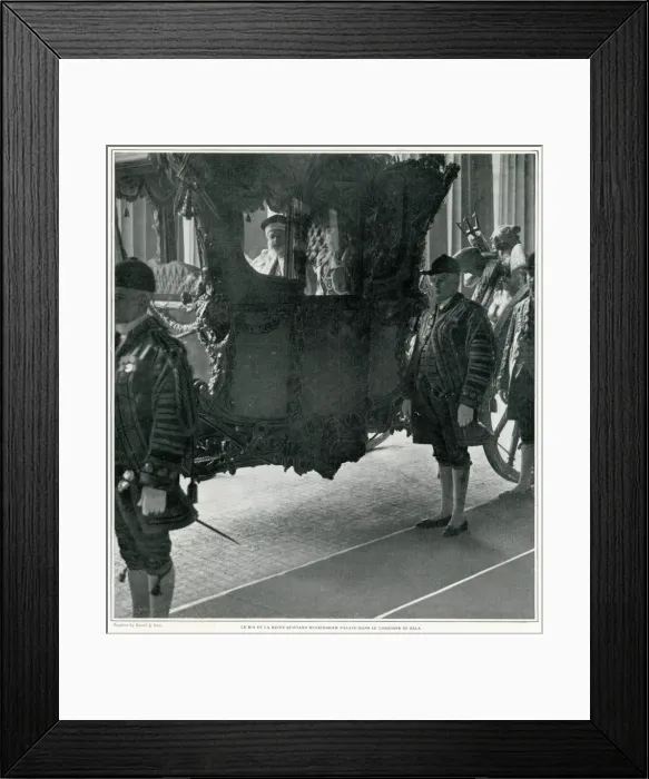 Framed Print : Edward VII in Coach 1901 Framed Print : Edward VII in Coach 1901