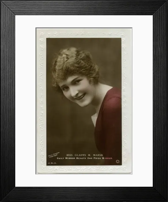 Framed Print : 2nd prize beauty contest 1919