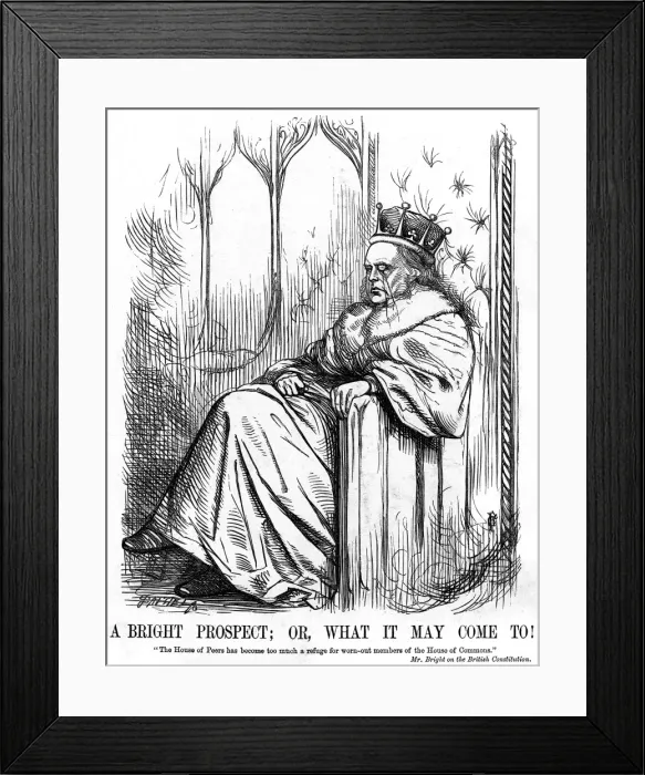 Framed Print : John Bright as a Lord