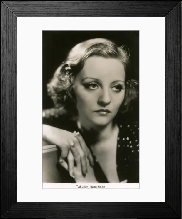 Framed Print : Tallulah Bankhead Framed Print : Tallulah Bankhead