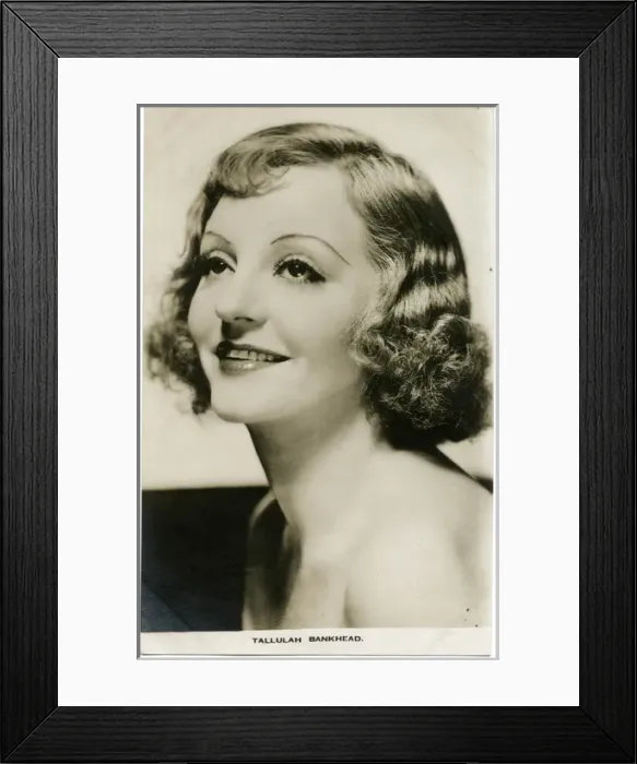 Framed Print : Tallulah Bankhead Framed Print : Tallulah Bankhead
