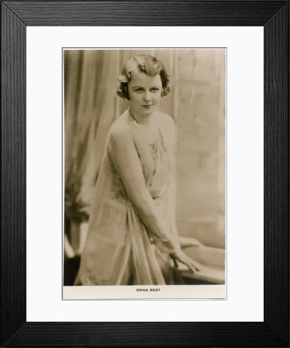 Framed Print : Edna Best (1900 - 1974), British actress Framed Print : Edna Best (1900 - 1974), British actress