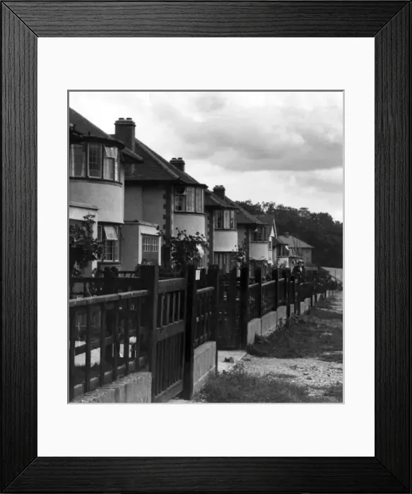 Framed Print : 1930S HOUSES Framed Print : 1930S HOUSES
