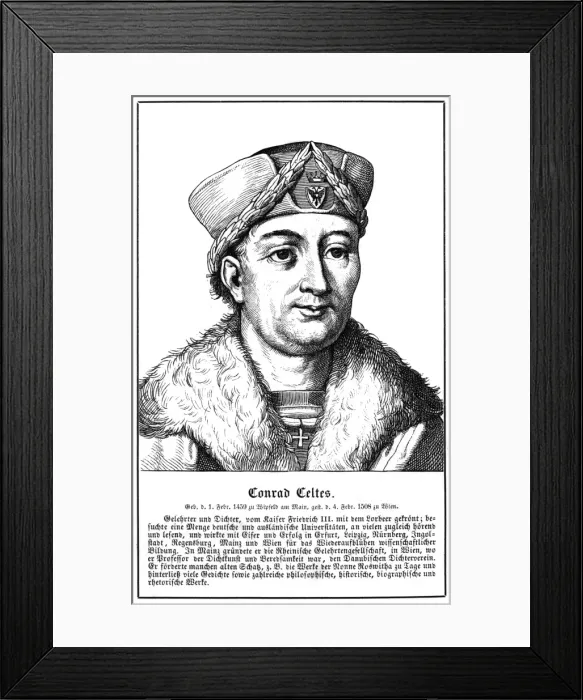 Framed Print : Conrad Celtes - 1 Framed Print : Conrad Celtes - 1