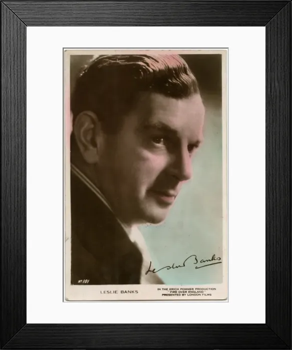 Framed Print : Leslie Banks Framed Print : Leslie Banks