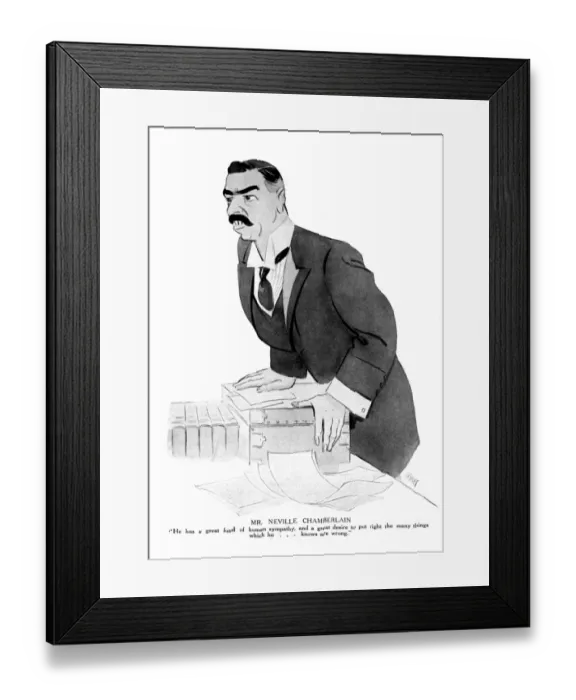 Framed Print : Neville Chamberlain Framed Print : Neville Chamberlain