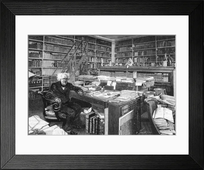 Framed Print : Chevreul, in his Study Framed Print : Chevreul, in his Study