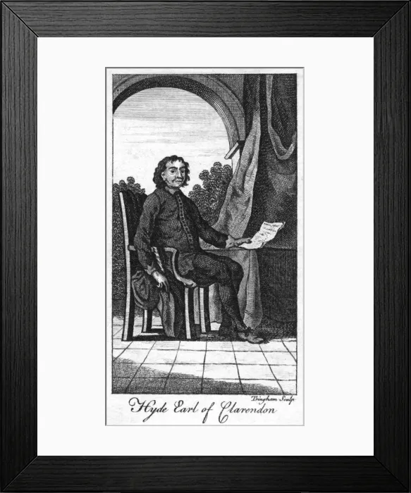 Framed Print : Edward Earl Clarendon Framed Print : Edward Earl Clarendon