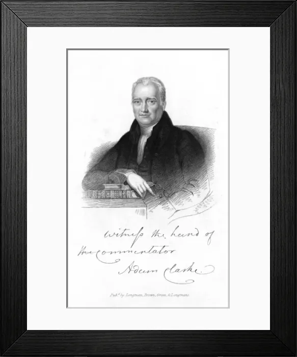 Framed Print : Adam Clarke and Books Framed Print : Adam Clarke and Books