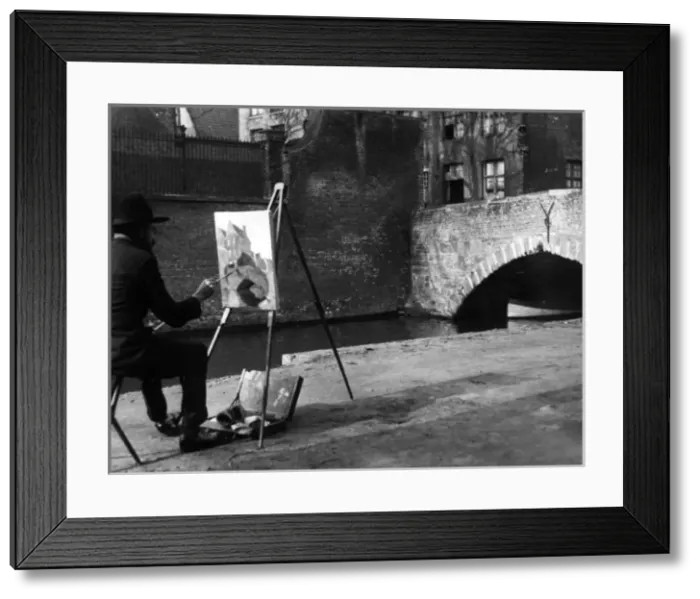 Framed Print : Painting a Bridge Framed Print : Painting a Bridge