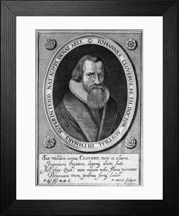Framed Print : Johann Cluverus Framed Print : Johann Cluverus