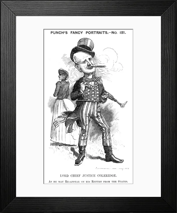 Framed Print : John Coleridge Cartoon Framed Print : John Coleridge Cartoon