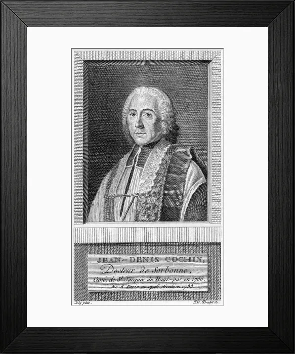 Framed Print : Jacques Denis Cochin 2 Framed Print : Jacques Denis Cochin 2