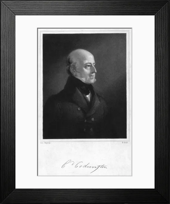 Framed Print : Sir Edward Codrington Framed Print : Sir Edward Codrington