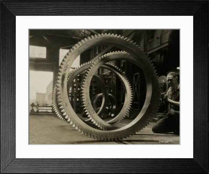 Framed Print : Railway Ring Gears Framed Print : Railway Ring Gears