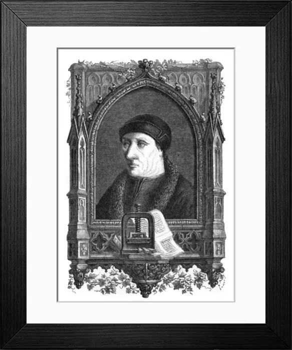 Framed Print : Laurens Coster, Printer