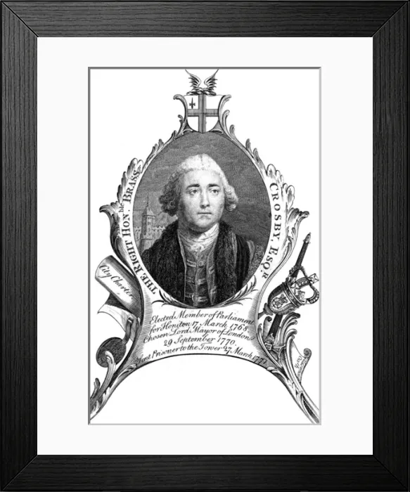 Framed Print : Brass Crosby, Mayor Framed Print : Brass Crosby, Mayor