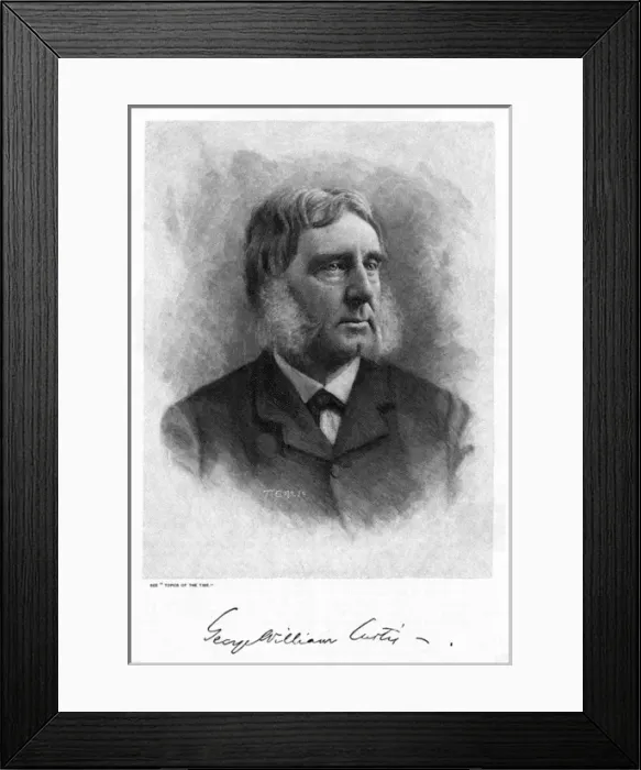 Framed Print : George William Curtis -1 Framed Print : George William Curtis -1