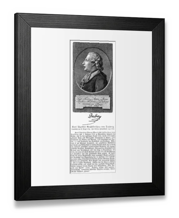 Framed Print : Karl Von Dalberg - 2 Framed Print : Karl Von Dalberg - 2