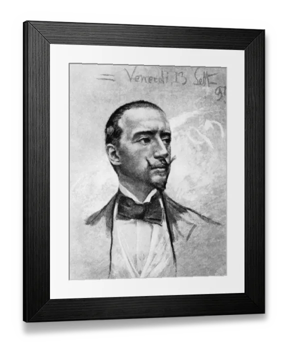 Framed Print : D annunzio at Age 32 Framed Print : D annunzio at Age 32