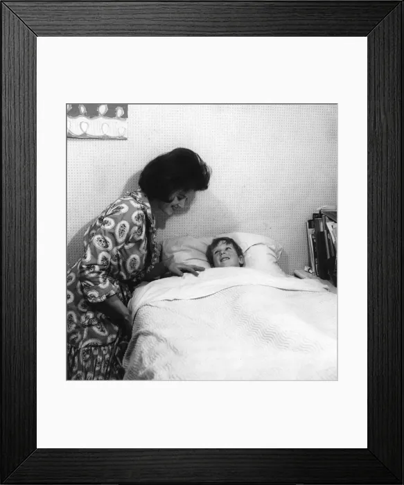 Framed Print : Tucking in at Bedtime Framed Print : Tucking in at Bedtime