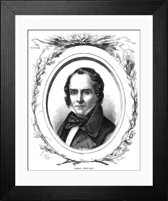 Framed Print : Casimir Delavigne Framed Print : Casimir Delavigne