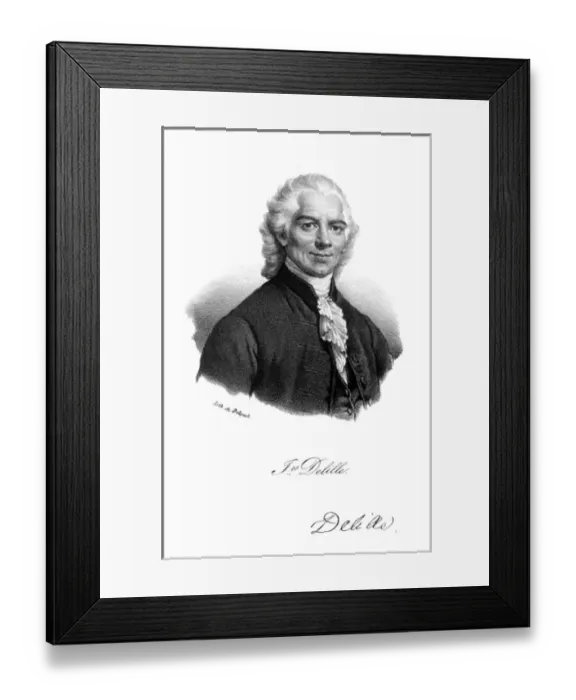 Framed Print : Jacques Delille - 3 Framed Print : Jacques Delille - 3