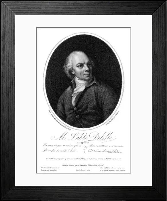 Framed Print : Jacques Delille - 5 Framed Print : Jacques Delille - 5