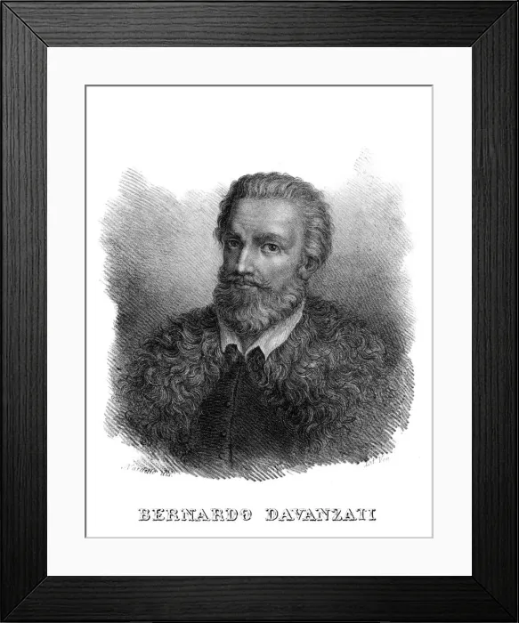 Framed Print : Bernardo Davanzati Framed Print : Bernardo Davanzati