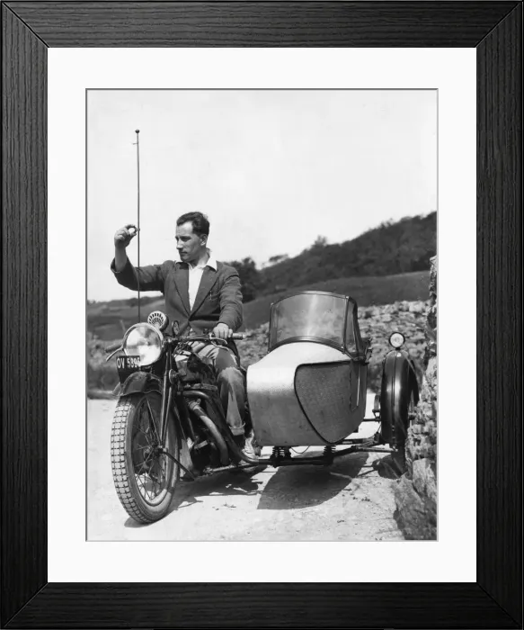 Framed Print : Motor Cycle and Sidecar Framed Print : Motor Cycle and Sidecar