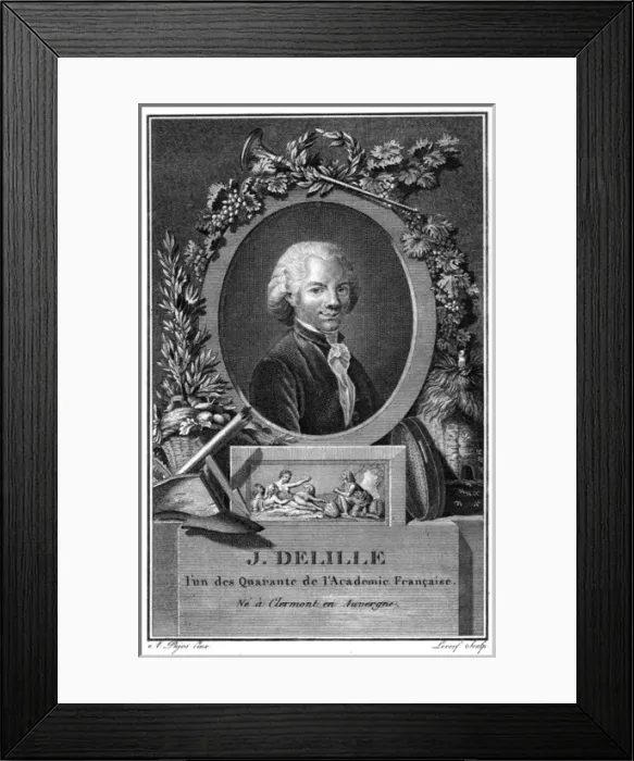 Framed Print : Jacques Delille - 4 Framed Print : Jacques Delille - 4