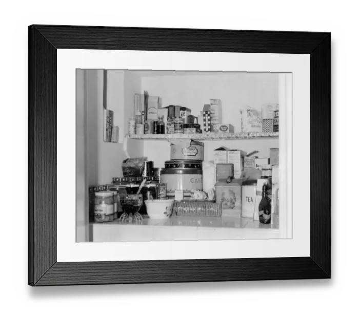 Framed Print : Well-Stocked Pantry Framed Print : Well-Stocked Pantry