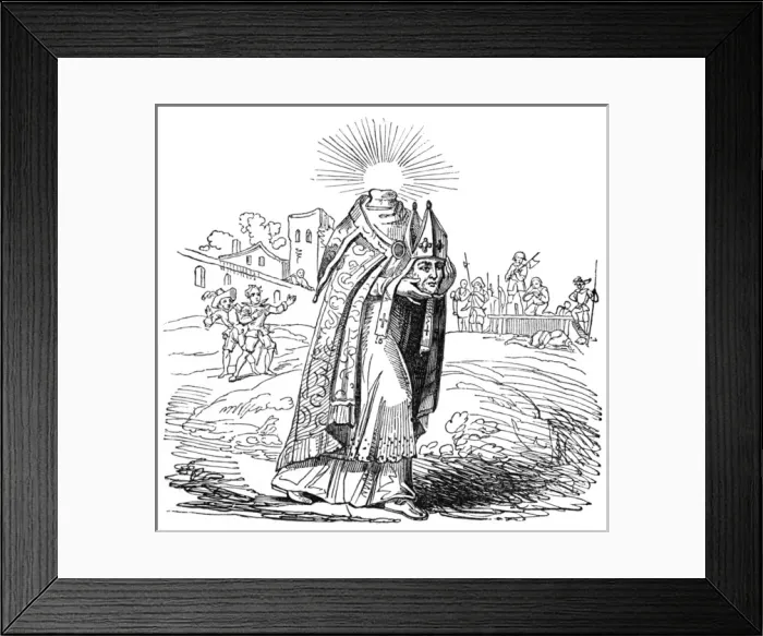 Framed Print : Saint Denis Carries Head Framed Print : Saint Denis Carries Head