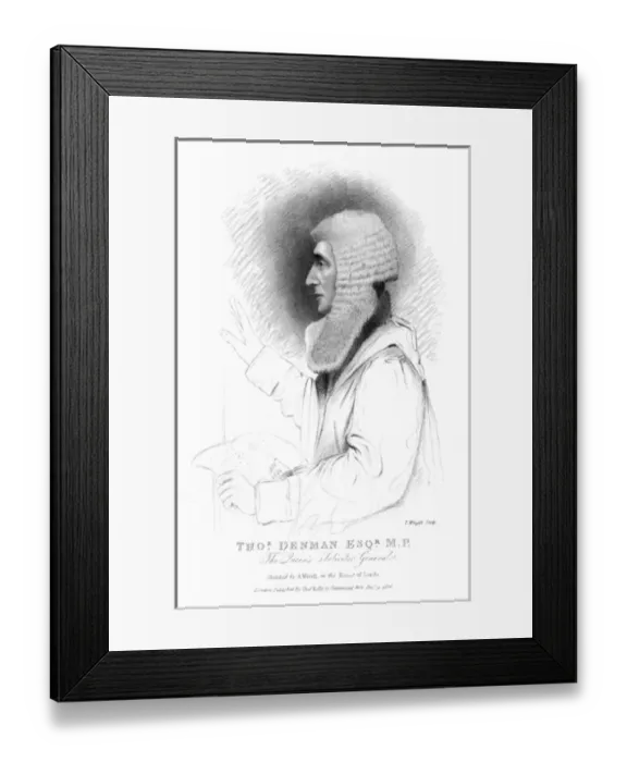 Framed Print : Thomas Baron Denman 7 Framed Print : Thomas Baron Denman 7