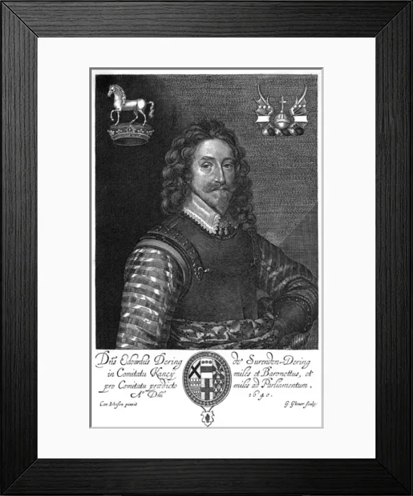 Framed Print : Sir Edward Dering - 1 Framed Print : Sir Edward Dering - 1