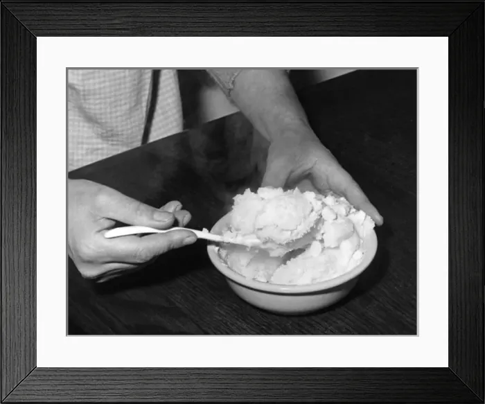 Framed Print : Powdered Mashed Potatoes Framed Print : Powdered Mashed Potatoes