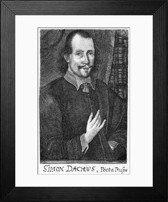 Framed Print : Simon Dach, Writer Framed Print : Simon Dach, Writer