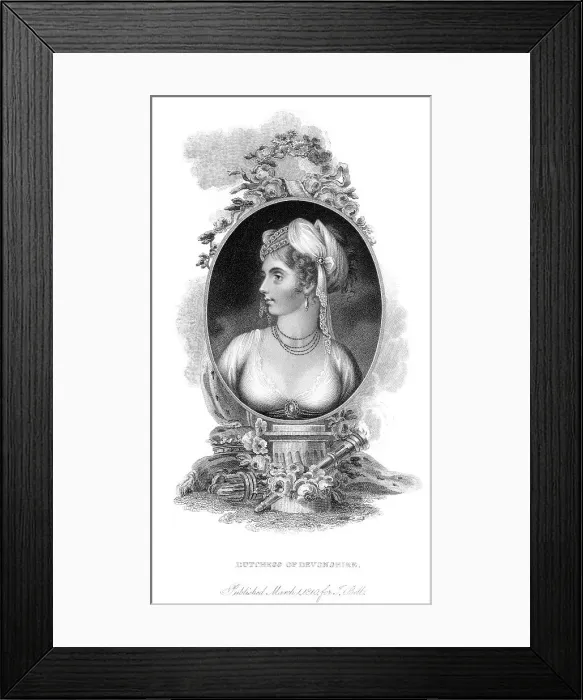Framed Print : Elizabeth Ds. Devonshire Framed Print : Elizabeth Ds. Devonshire
