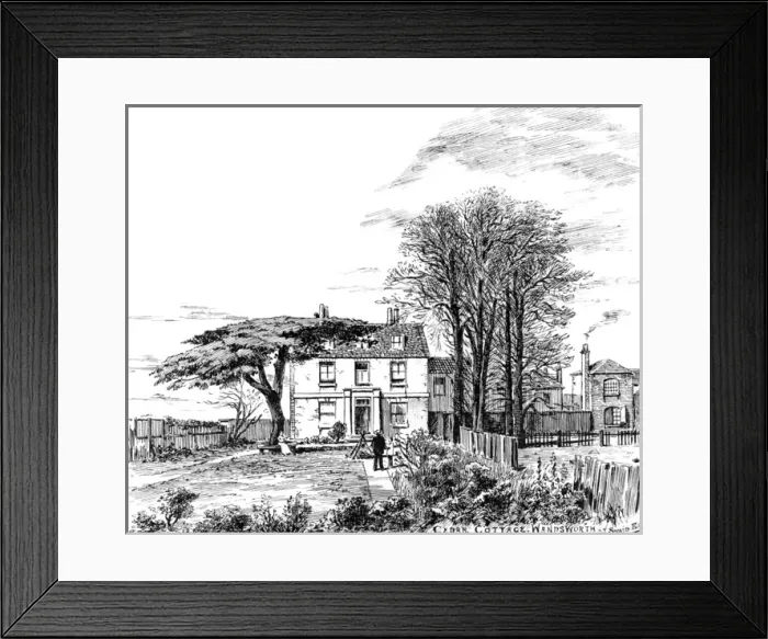 Framed Print : Dibdins home Wandsworth Framed Print : Dibdins home Wandsworth